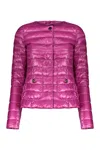 Herno Quilted Down Jacket In Fuchsia