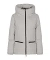 Herno Logo-print Padded Jacket In Gray