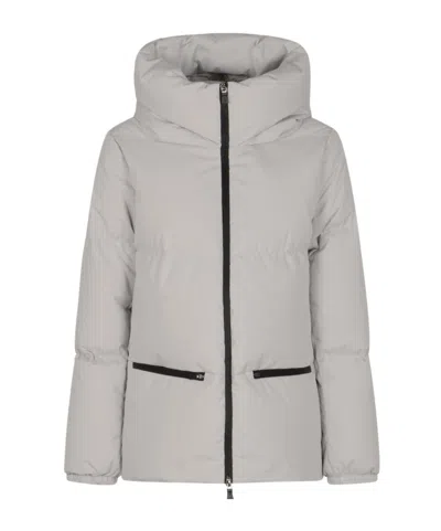 Herno Short Down Jacket In Gray