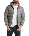 Herno Short Down Jacket In Grey