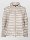 Herno Mini Quilted Short Down Jacket For Women In Neutral