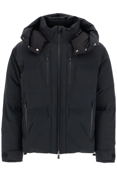 Herno Short Down Jacket In New Impact. In Black