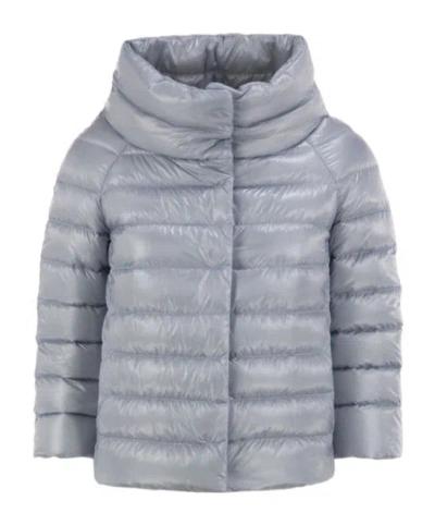 Herno Short Down Jacket In Taupe