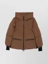 Herno 2layers Hooded Short Down Jacket Clothing In Brown