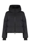 Herno Short Down Jacket With Hood In Black