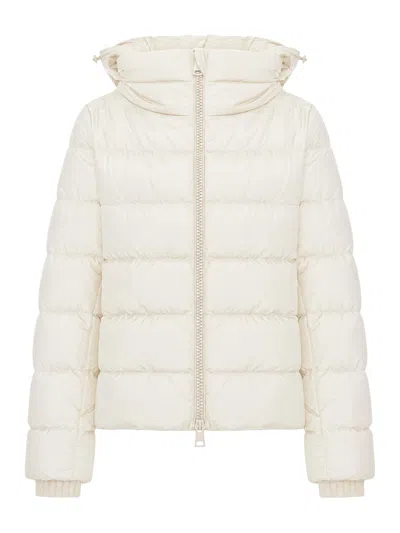 Herno Short Down Jacket With Hood In White