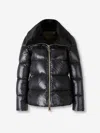 Herno Fur Collar Down Jacket In Black