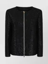 Herno Allover Sequin Embellished Short Jacket