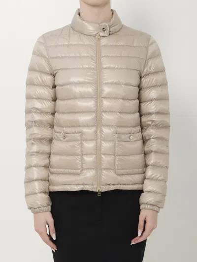 Herno Short Padded Down Jacket In Brown