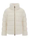 Herno Short Padded Jacket In Neutral