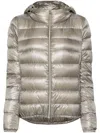 Herno Giada Hooded Puffer Jacket In Grey