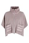 Herno Quilted-pocket Fleece Jacket In Gold