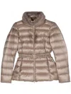 Herno Claudia Quilted Nylon Down Jacket In Grey