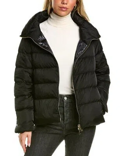 Pre-owned Herno Short Quilted Down Jacket Women's Black 42