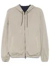 Herno Short Reversible Jacket In Neutral