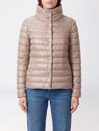 Herno Short Reversible Quilted Ultra-light Nylon Down Jacket In Pink