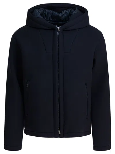Herno Short Scuba Coat In Black