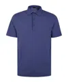 Herno Polo Shirts With Collared Short Sleeves In Blue