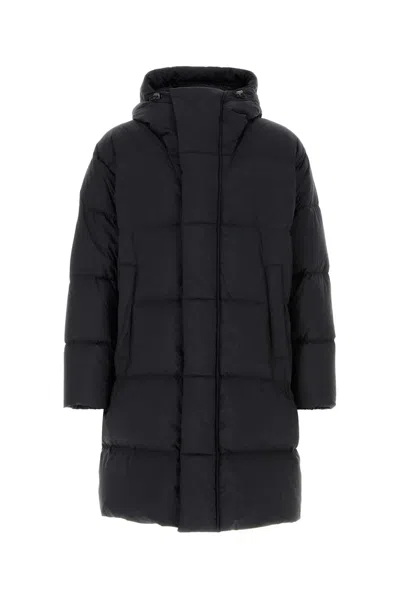 Herno Medium Parka Puffer Polyester Parka In Black