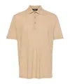 Herno Short-sleeve Cotton Polo Shirt In Neutral