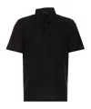 Herno Technical Functional Fabric Polo Shirt In Black