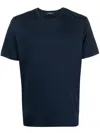 Herno Short-sleeve Cotton T-shirt In Blue