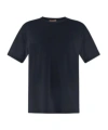 Herno Short-sleeved Crewneck T-shirt In Black