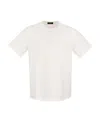 Herno Short-sleeve Cotton T-shirt In White