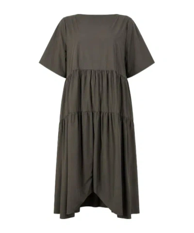 Herno Short Sleeve Dress In Green