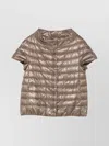 Herno Short Sleeve High Collar Quilted Jacket