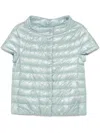 Herno Short-sleeve Jacket In Blue