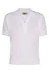 Herno Short Sleeve Polo Shirt In White