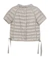 Herno Short-sleeve Puffer Jacket In Nude
