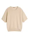 Herno Short-sleeve Pullover In Neutral