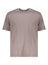 Herno Short-sleeve Round-neck T-shirt In Brown