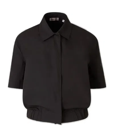 Herno Elasticated-hem Short-sleeved Shirt In Multi