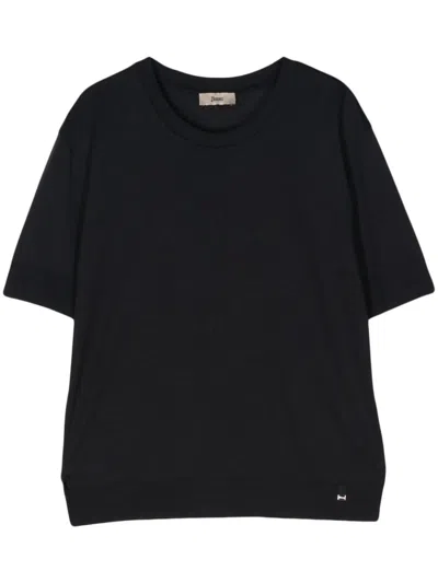 Herno Short Sleeve T-shirt In Blue