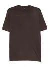 Herno Short-sleeve T-shirt In Brown