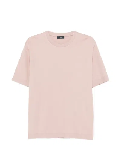 Herno Short-sleeve T-shirt In Pink