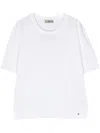 Herno Fine-knit Short-sleeved Jumper In White