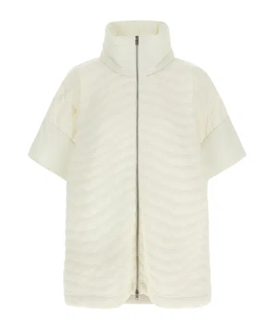 Herno Short-sleeved Casual Jacket In White