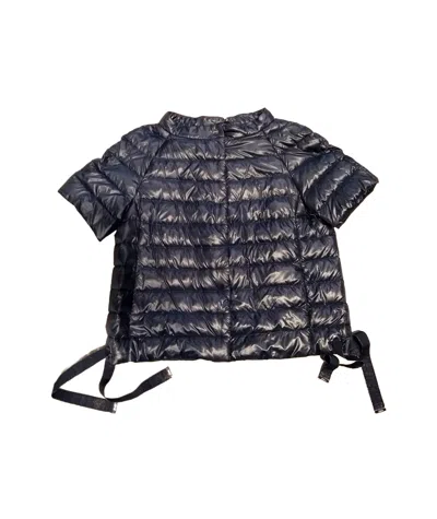 Herno Short-sleeved Cotton Clothes In Black
