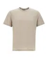 Herno Short-sleeved Crewneck Knitted T-shirt In Neutral