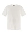 Herno Men Resort T-shirt In Cotton And Light Stretch Nylon In White