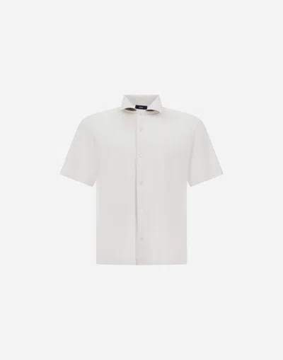 Herno Short-sleeved Shirt Made Of Spring Ultralight Scuba