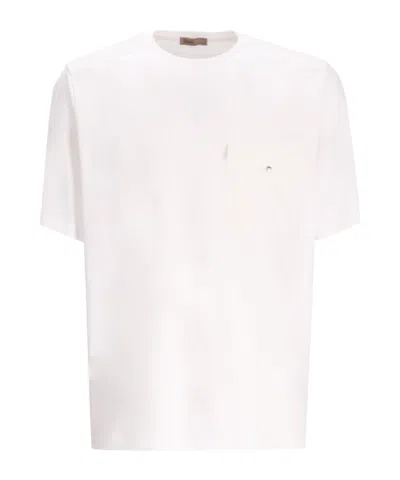 Herno Chest-pocket Cotton T-shirt In White