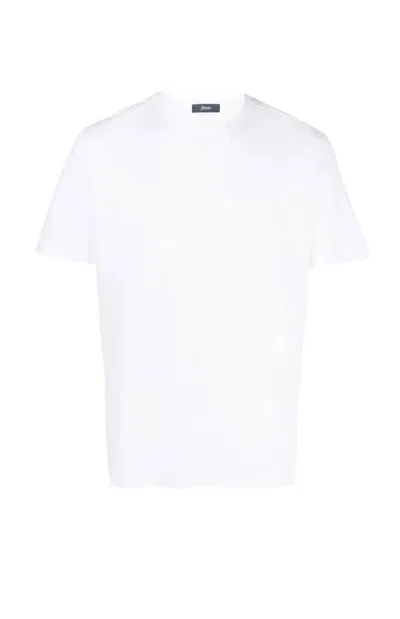 Herno Short-sleeved T-shirt In Soft Jersey Fabric In Red