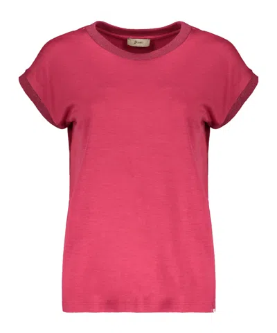 Herno Short-sleeved T-shirt In Pink