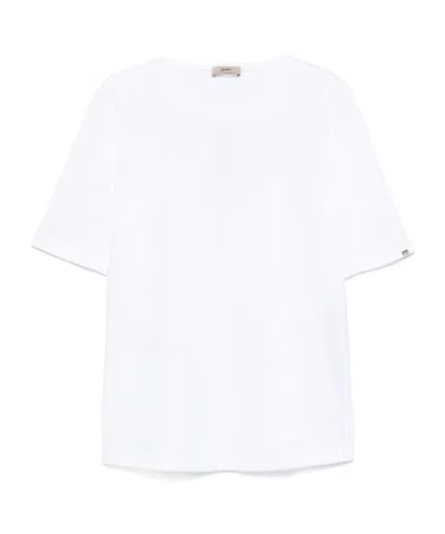HERNO HERNO SIDE SLITS BUTTON T-SHIRT