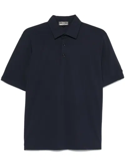 Herno Short-sleeves Polo Shirt In Blue